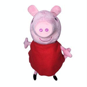 Peppa Pig Talking Plush Doll Hug & Oink Pink Stuffed Animal by ABD 12"
